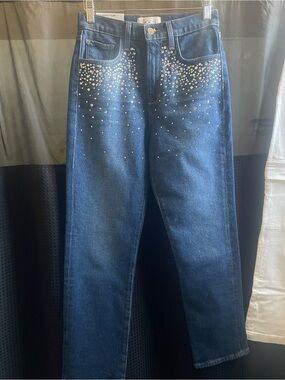 Joe's Jeans, The Margot Slim high rise slim ankle with Crystal Accents